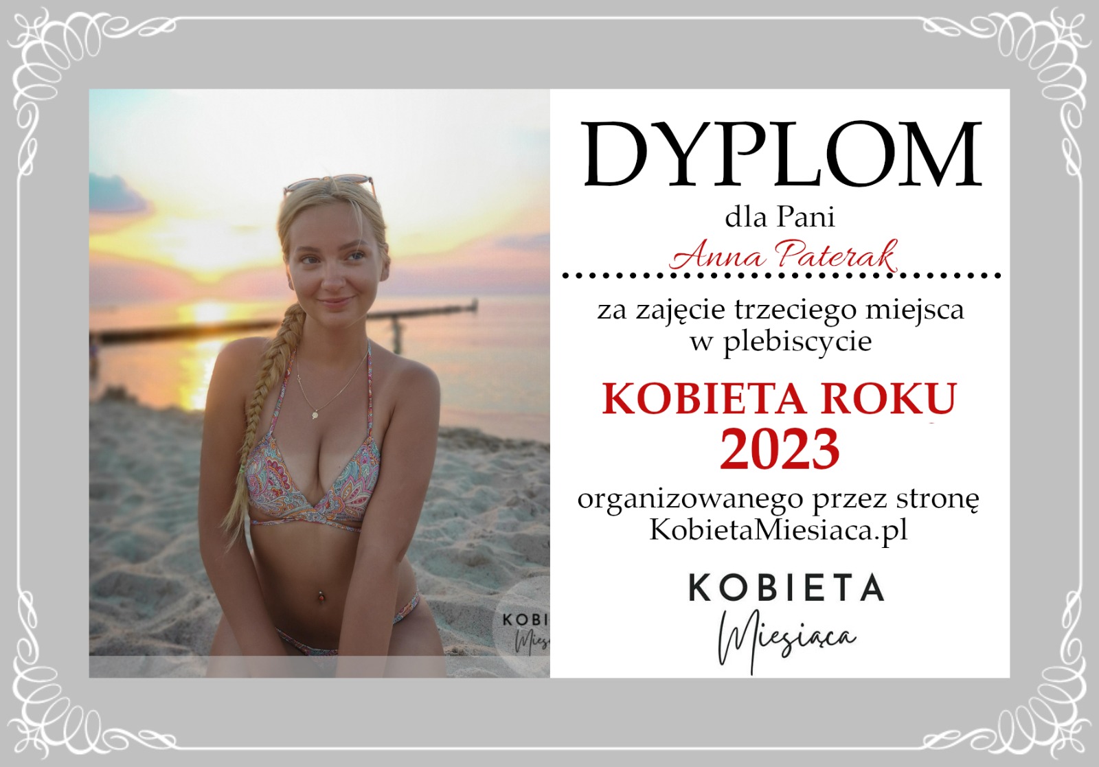 Dyplom – Kobieta Roku 2023
