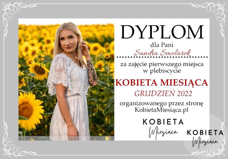 Dyplom – Kobieta Miesiąca: Grudzień 2022